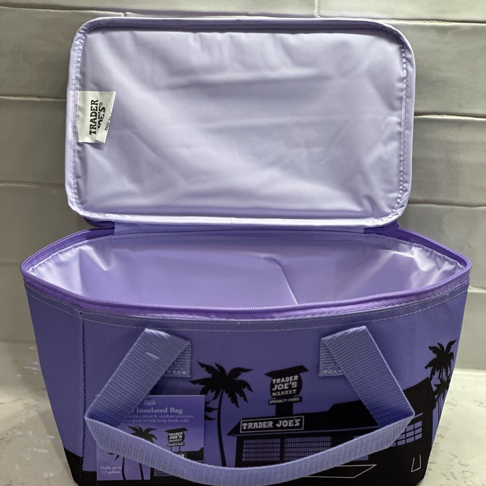 Trader Joe's Purple Insulated Bag
